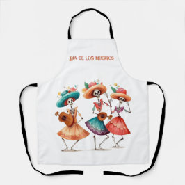 Delantal Melodía de los Muertos Bailarines, personalizada