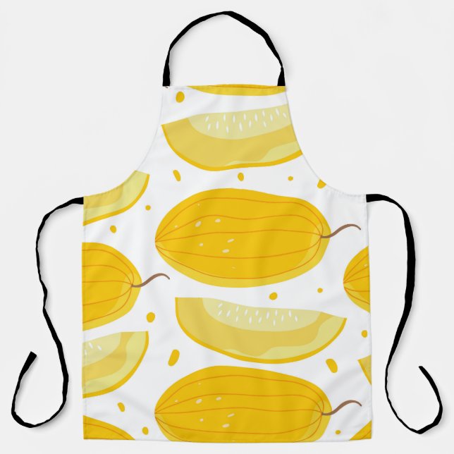 Delantal Melon Doodle Fruit Vintage Design (Anverso)