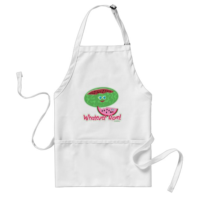 Delantal Melon What Mom Funny Personalizado Slogan (Frente)