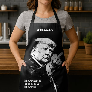 Delantal Meme Divertido Dedo Medio Trump 2026