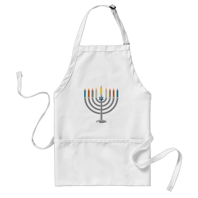 Delantal Menorah de Jánuca (Frente)