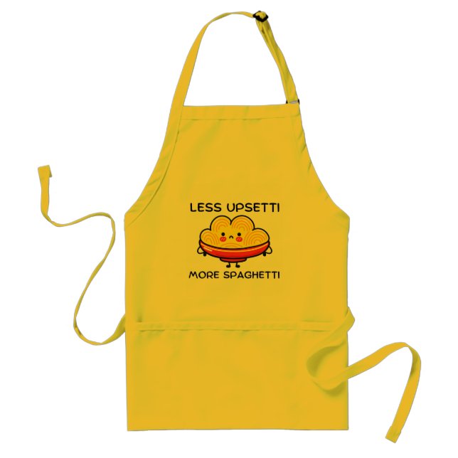 Delantal Menos Upsetti Más Spaghetti (Frente)