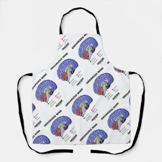 Delantal Mente organizada dentro del humor cerebral anatómi
