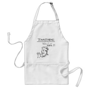 Delantal Menú Apron de hoy