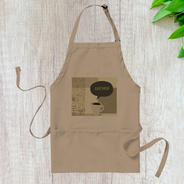 Delantal Menú Café Apron (Subido por el creador)