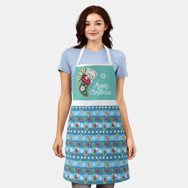 Delantal Meowy Navidades Apron (Gastado)