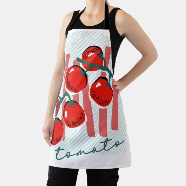 Delantal Mercado de agricultores de tomates Italia (in situ)