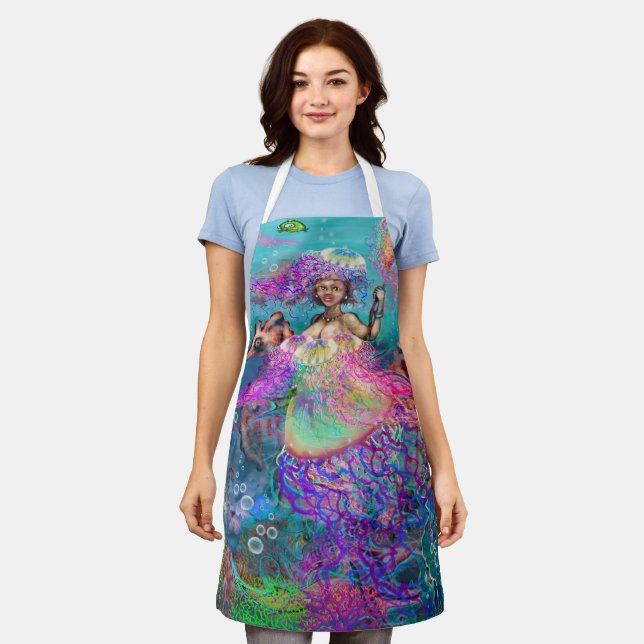Delantal Mermaid Jellyfish Apron (Gastado)