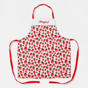 Delantal Mermelada de Fresa Personalizada con Estilo Retro