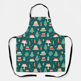 Delantal Merry Christmas Baking Pattern
