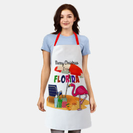 Delantal Merry Christmas from Florida