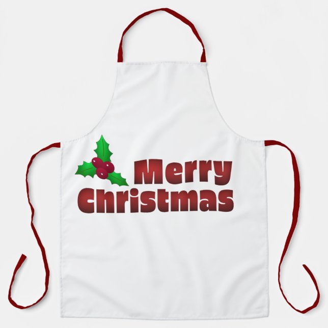 Delantal Merry Christmas Home Decour (Anverso)