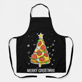 Delantal Merry Crustmas Pizza Christmas Tree Xmas Gifts