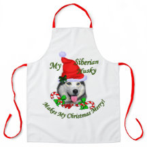 Merry para los Navidades Husky siberianos