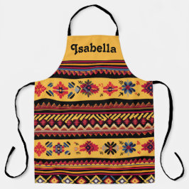 Delantal Mes de la herencia hispánica Arte popular con patr