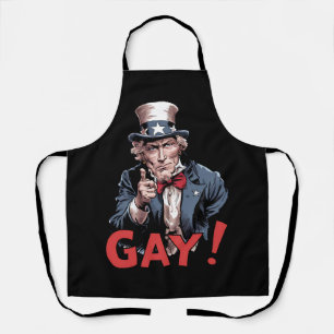 Delantal Mes del Orgullo Divertido Aliado Gay LGBT