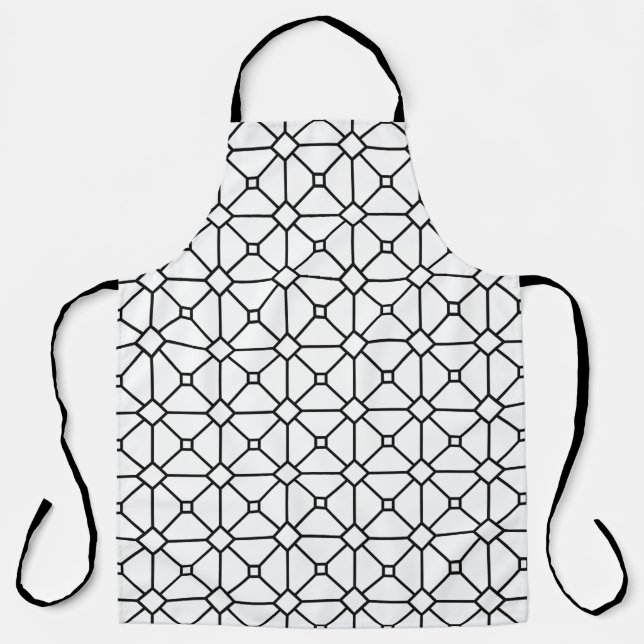 Delantal Mesh pattern grid grill line (Anverso)