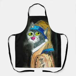 Delantal Messi el Cougar con la perla ardiendo Apron