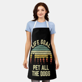 Delantal Meta de Vida Acariciar a Todos los Perros Amante d