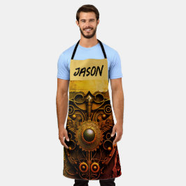 Delantal Metales de hierro Arte metalizado