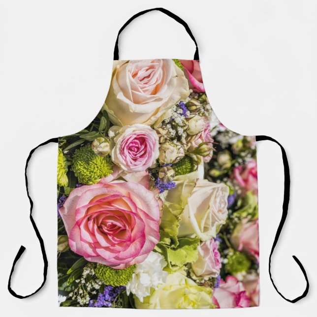 Delantal Mezcla de flor Rosa (Anverso)