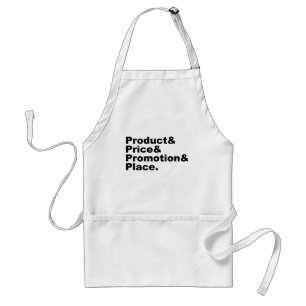 Delantal Mezcla de marketing   Promoción de precios de prod