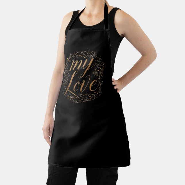 Delantal Mi amor Apron - Regalo romántico para ella (in situ)