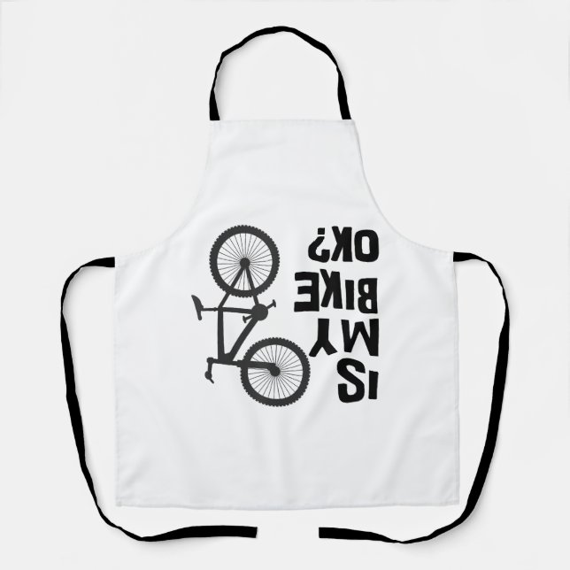 Delantal ¿Mi bicicleta está bien? (Anverso)
