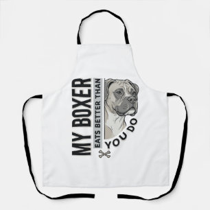 Delantal Mi Boxer Come Mejor Que Tú Camiseta de Amante de P