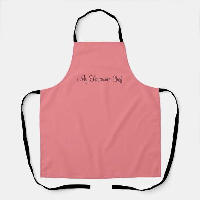 Delantal Mi chef favorito Apron (Anverso)