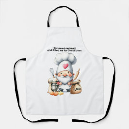 Delantal Mi Corazón Me Llevó A La Cocina