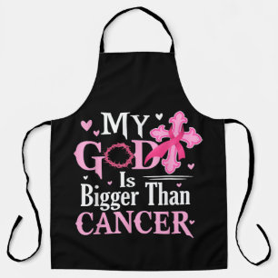 Delantal Mi Dios es Más Grande Que el Cáncer de Mama