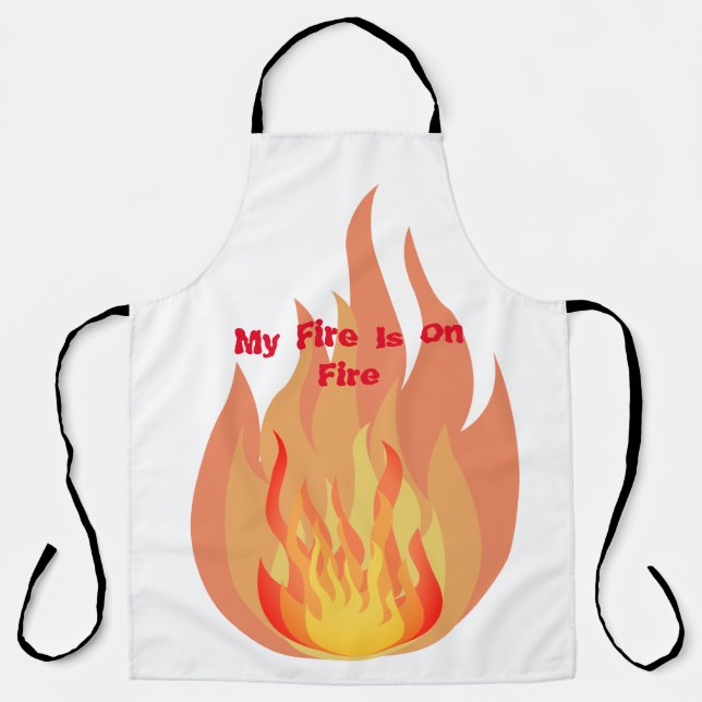 Delantal Mi Fuego Está En Fuego (Anverso)