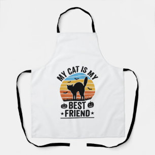 Delantal Mi gato es mi mejor amigo Diseño de camiseta de ga