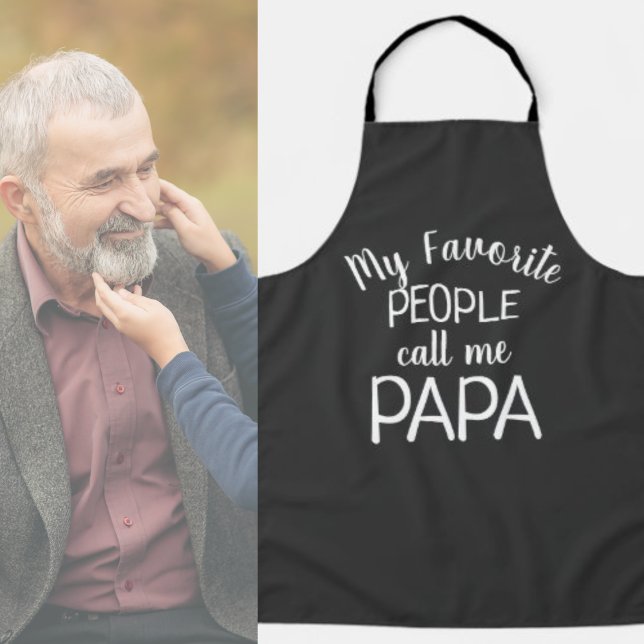 Delantal Mi gente favorita me llama papá (Subido por el creador)