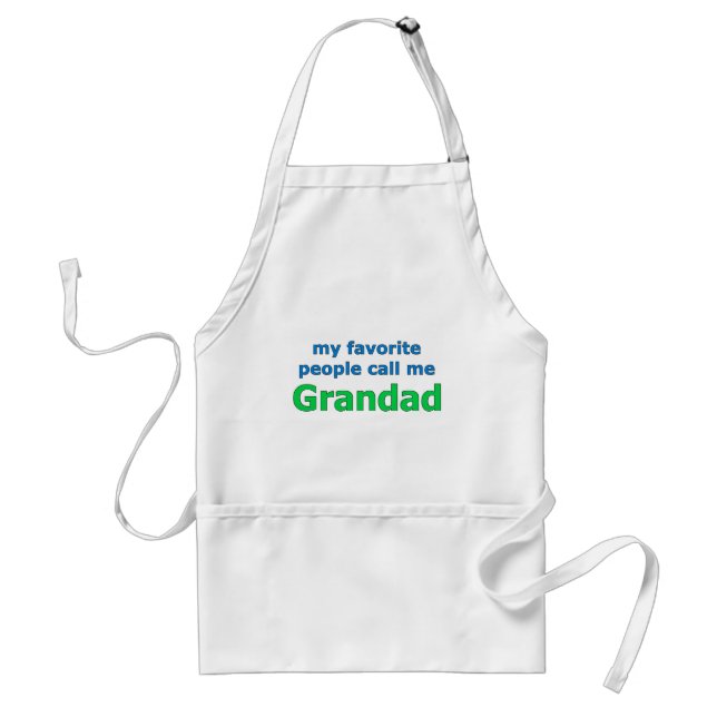Delantal mi gente preferida me llama grandad (Frente)