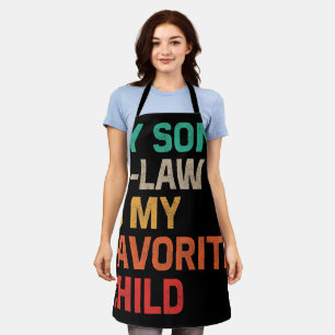 Delantal Mi Hijo De Derecho Es Mi Hijo Favorito.