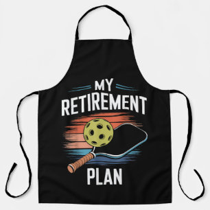 Delantal Mi Jugador de Pickleball del Plan de Jubilación