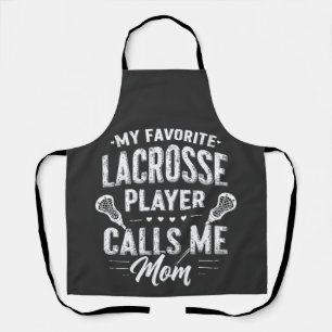 Delantal Mi jugador favorito de Lacrosse me llama mamá