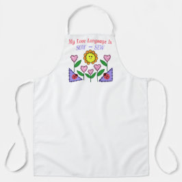 Delantal Mi Lenguaje De Amor Se Muestra - Sew