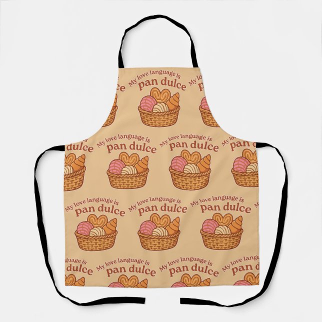 Delantal Mi Lenguaje del Amor es Pan Dulce (Anverso)