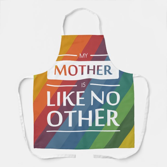 Delantal Mi madre no es como ningún otro (Anverso)
