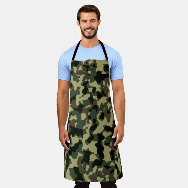 Delantal Mi mamá del ejército Griller Camouflage Camo Grill (Gastado)