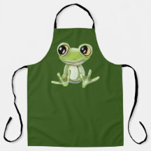 Mi otra amiga de rana verde Apron