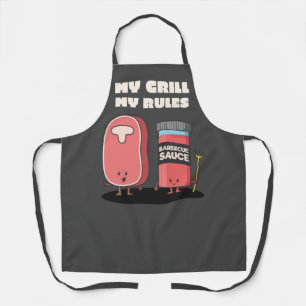 Delantal Mi Parrilla Mis Reglas