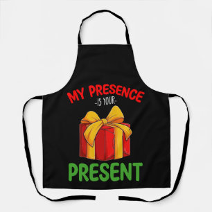 Delantal Mi Presencia Es Tu Regalo De Navidad Familiar