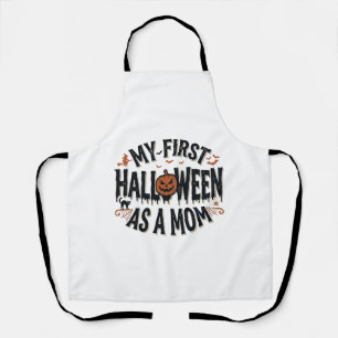 Delantal Mi primer Halloween como mamá Diseño vintage de Ha
