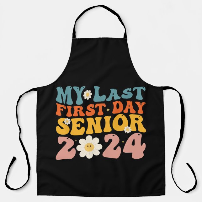 Delantal Mi última clase de primer día de 2024 (Anverso)
