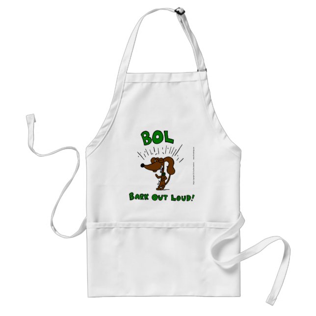 Delantal Midge "BOL Bark Out Loud" Apron (Frente)