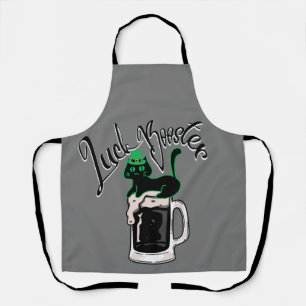 Delantal Mikitiez menta verde suertuda chantaje